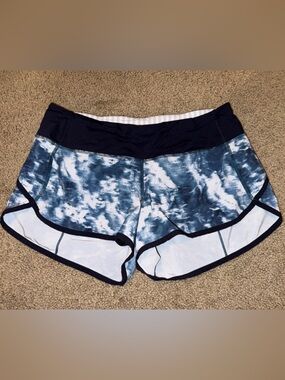 Lululemon Size 6 Blue Running Shorts EUC